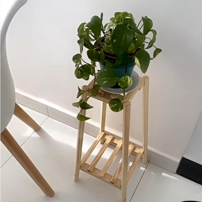 Aparador natural suporte para vaso estante multiuso com prateleiras ~Organizador sala cozinha~banheiro~quarto.