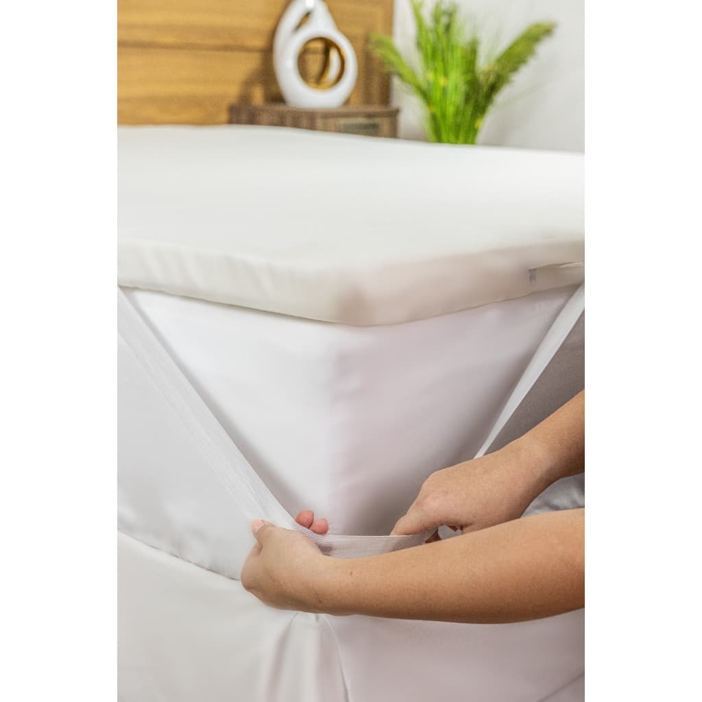 Pillow Top De Espuma 5CM Altura Percal 400 Fios