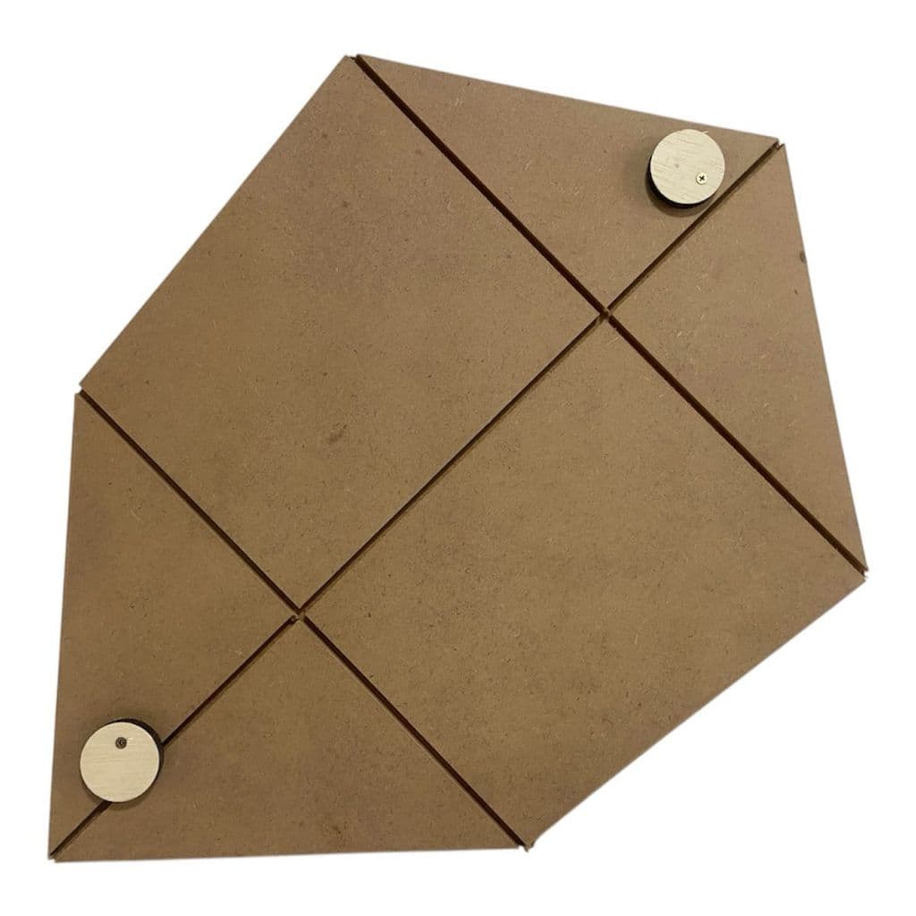 GABARITO DE MADEIRA PARA PIPA CAÇADEIRA 70 CM BAMBU X BAMBU