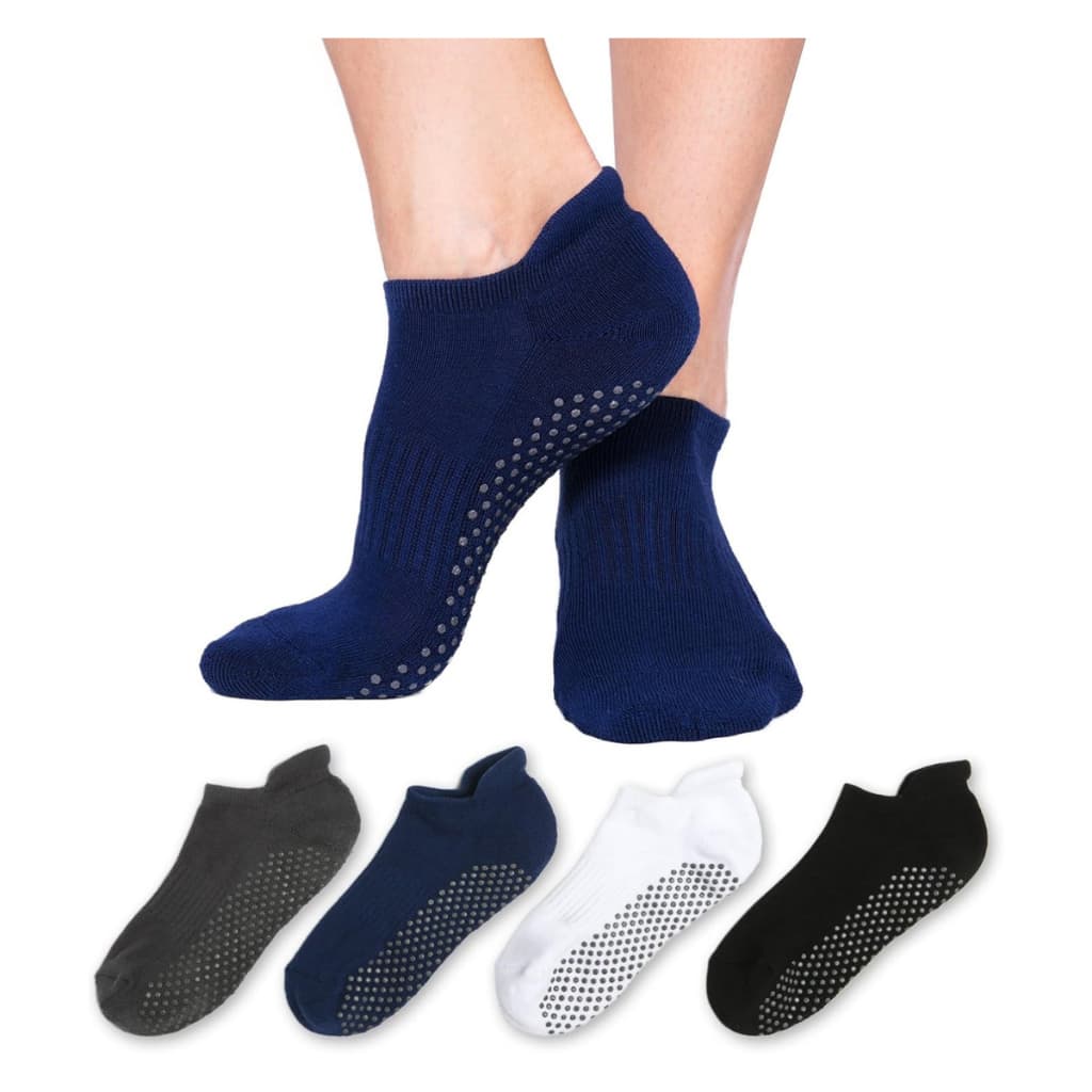 Kit Meia Antiderrapante Soquete Pilates Yoga Masculina Esportes