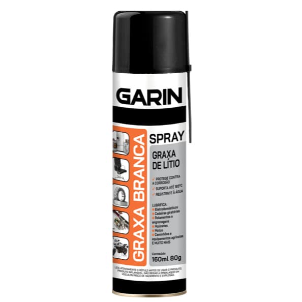 Graxa Branca Spray 160ml / 80g - Garin