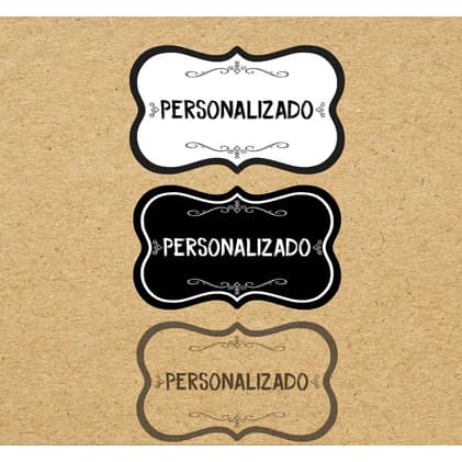 Kit 50 Etiquetas Adesivas PERSONALIZADAS 5x3cm