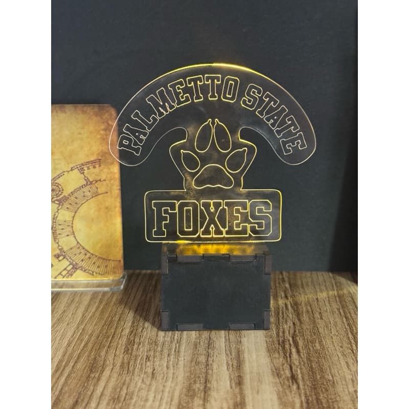 Luminaria All For The Game Decoração Abajur Iluminação Foxes Fã Geek Adulto Infantil Jogos