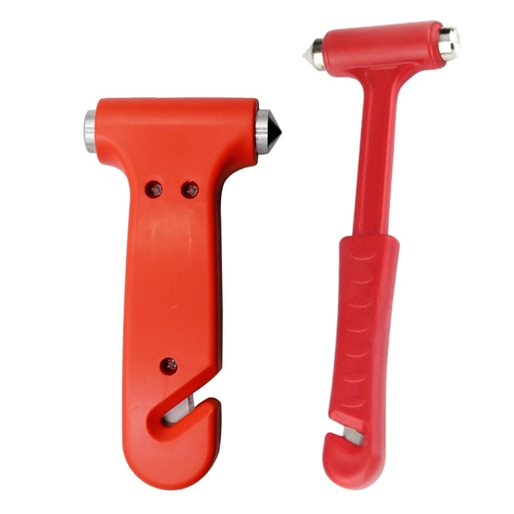 Martelo Longo Quebra Vidros Corta Cinto Karbox Segurança Veicular Ferramenta Multifuncional Resistente Oferta Especial