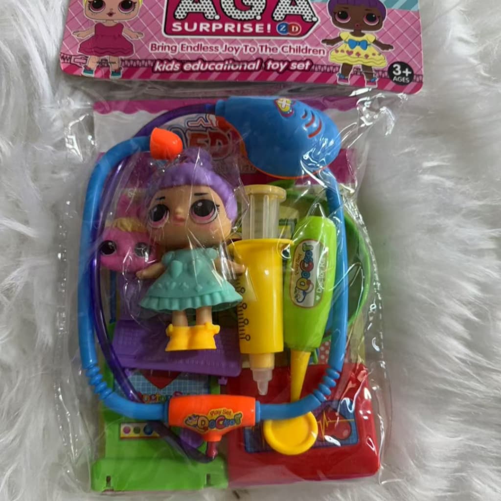 Boneca Princesa Doutora Brinquedos com Acessórios Variados