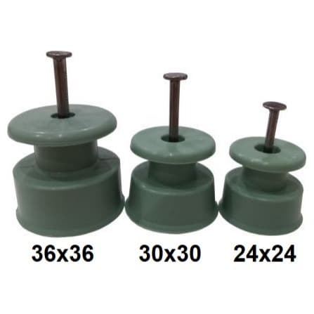 Kit Isolador Roldana Com Prego P/ Cerca Elétrica e Suporte Para Fios 24x24, 30x30 e 36x36 Cerca Para Gado Elétrico Cabo