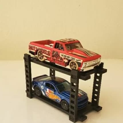 porta carrinho hotweels elevador em mdf garagem kit com 4