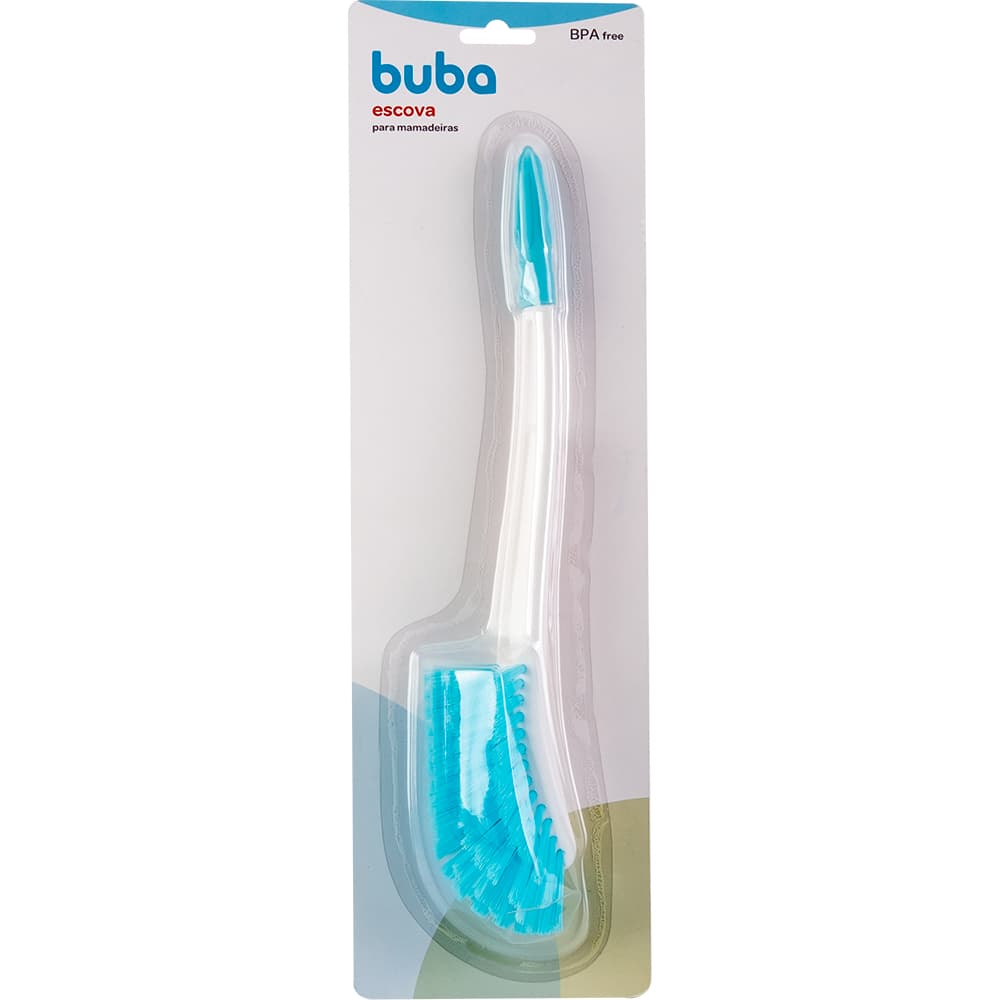 Escova BUBA para Mamadeira e Bico - Azul