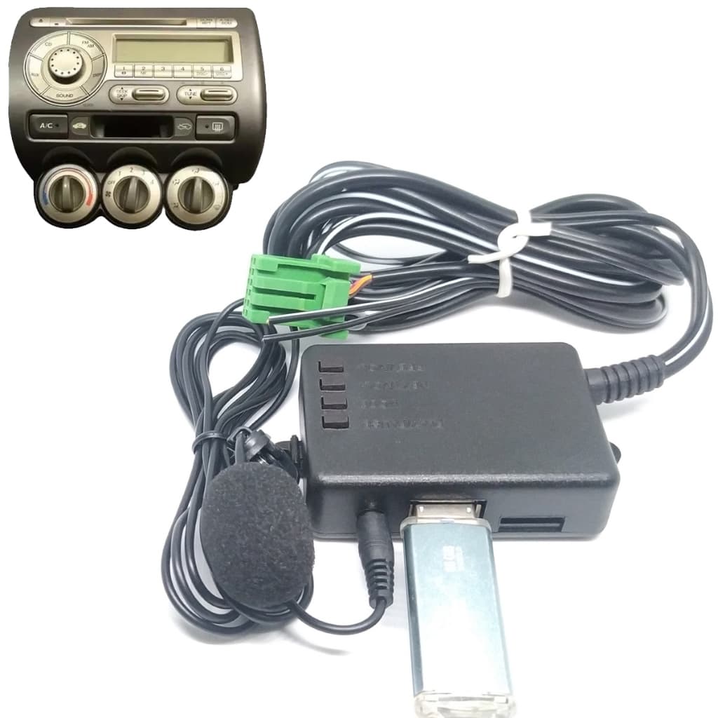 Bluetooth do rádio original Honda FIT Mp3/USB/MicroSD pendrive comandos no aparelho