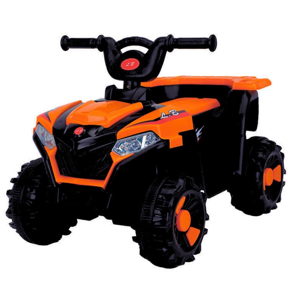 Carrinho Quadriciclo Elétrico Infantil 6v Andador Zippy Toys com Farol e Marcha Frente e Ré Unissex.