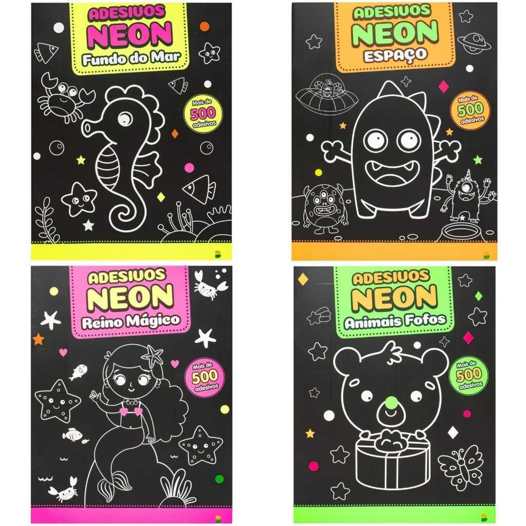 Livro Meus 500 Adesivos NEON