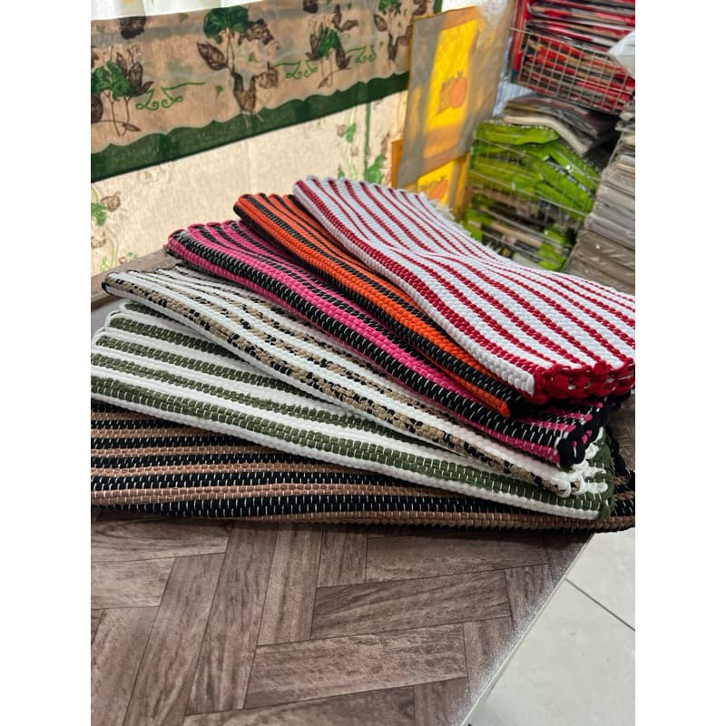 Kit Tapete Com 6 Unidades Sortidos Grande 75x50 Cm Zebra Artesanal Tear
