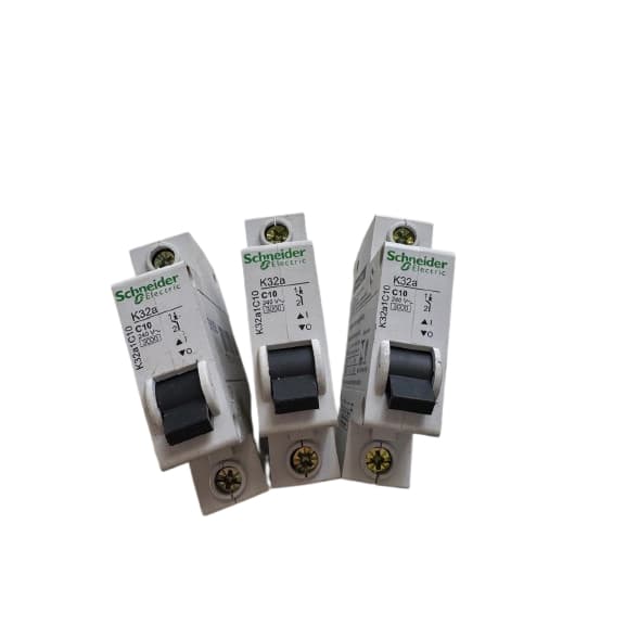 Kit C/ 3 Disjuntor K32a C10 Curva C Schneider Merlin Gerin