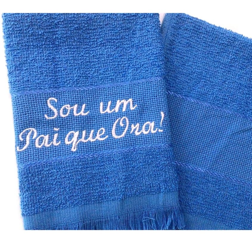 Toalhinha 23x 36 Bordadda PAI QUE ORA Presente, Lembrancinha, Evento , Festa na Igreja,