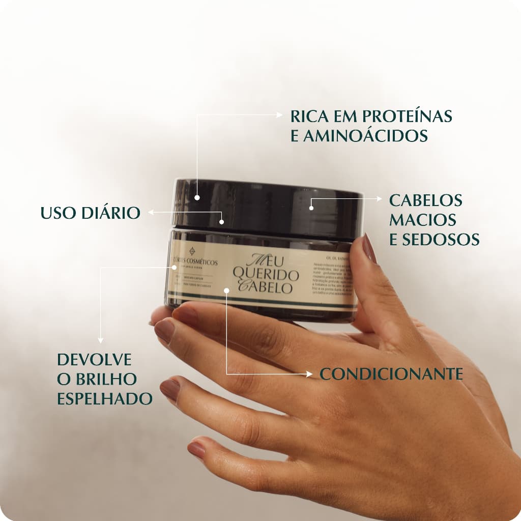 Máscara de Tratamento Capilar 250g | Hidratação + Brilho em 3 minutos – Côrtes Cosméticos Home Care