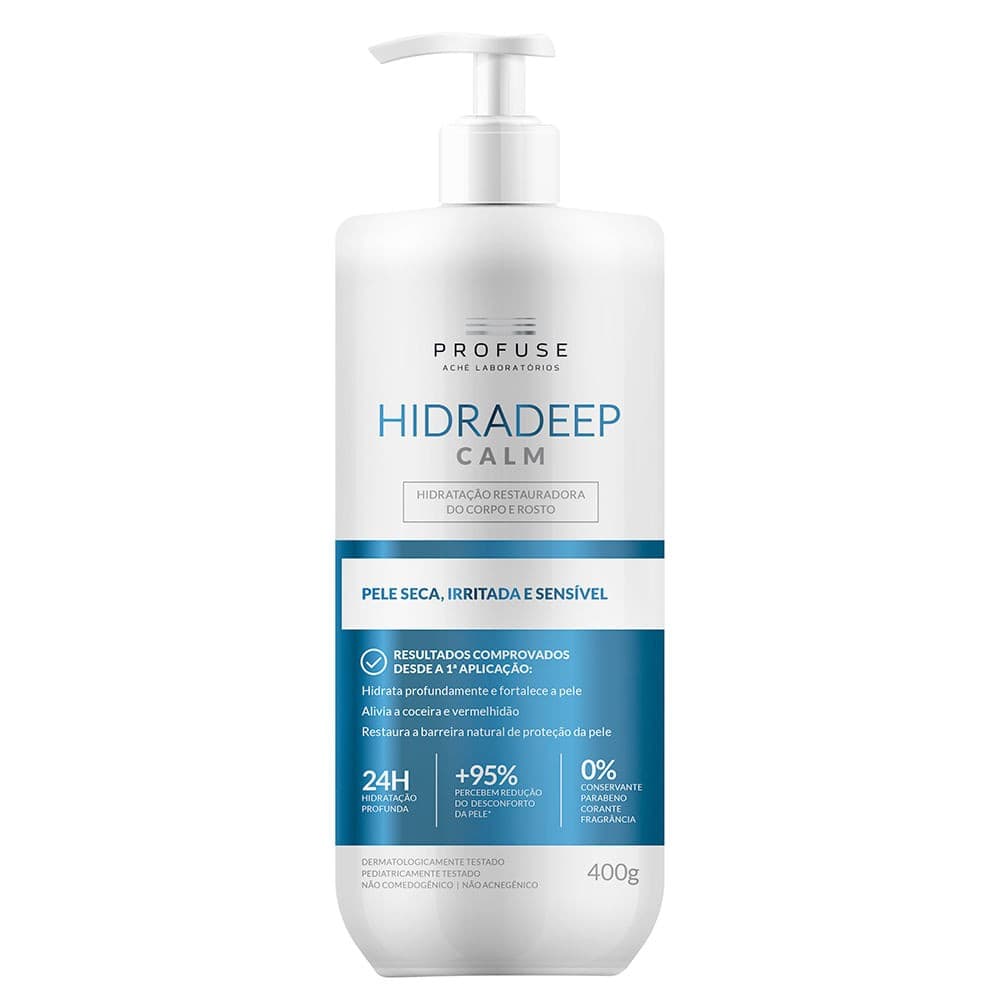 Profuse Hidradeep Calm Loção Hidratante Corporal e Facial 400g