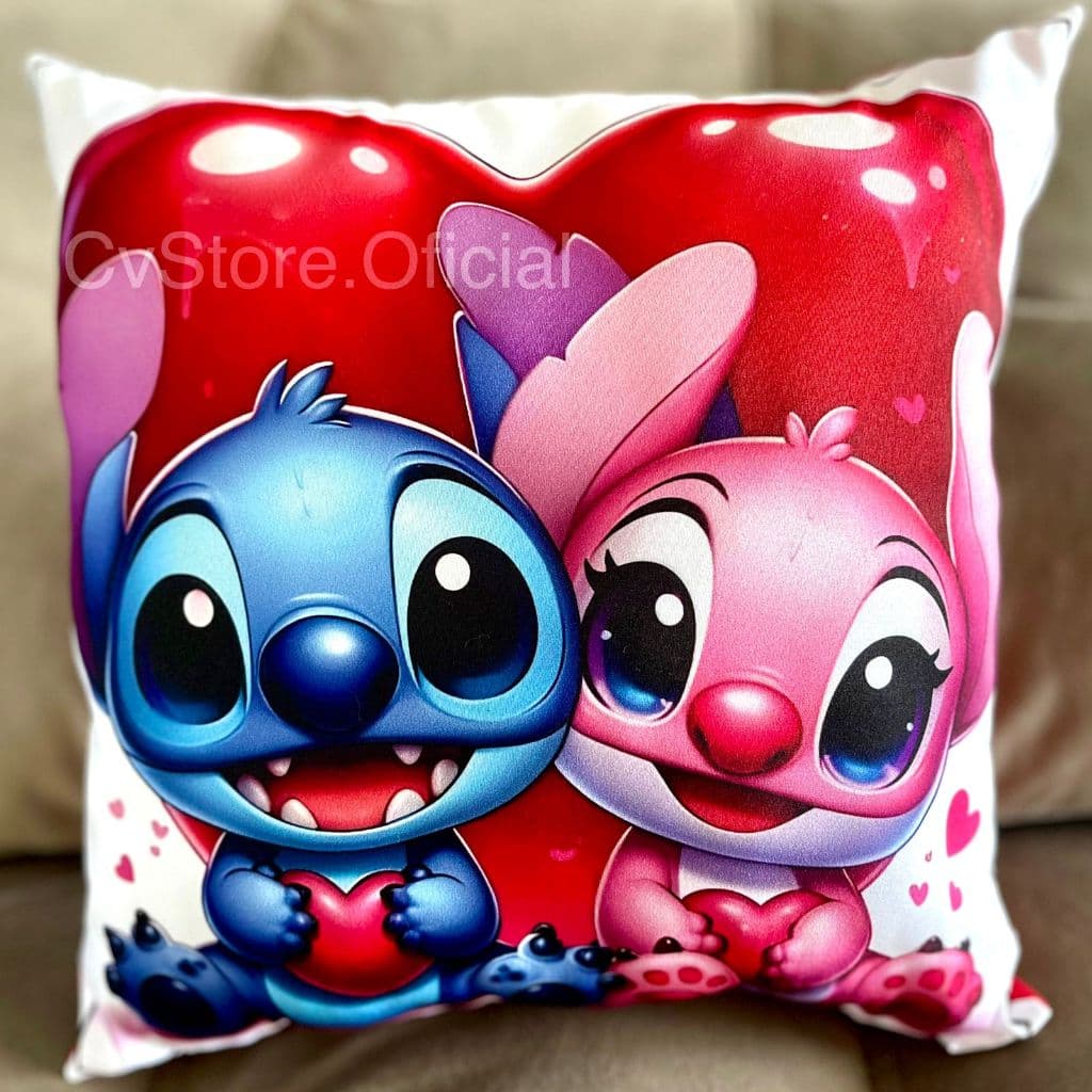 Almofada Decorativa Lilo Stitch Fofinha Personalizada Fofinha Coleção Moda Edição Especial Menina Angel Personagem 30cm
