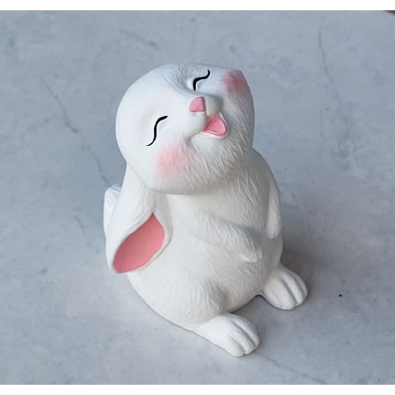 Mini Coelho da Alegria Sorridente - Decoração de Páscoa