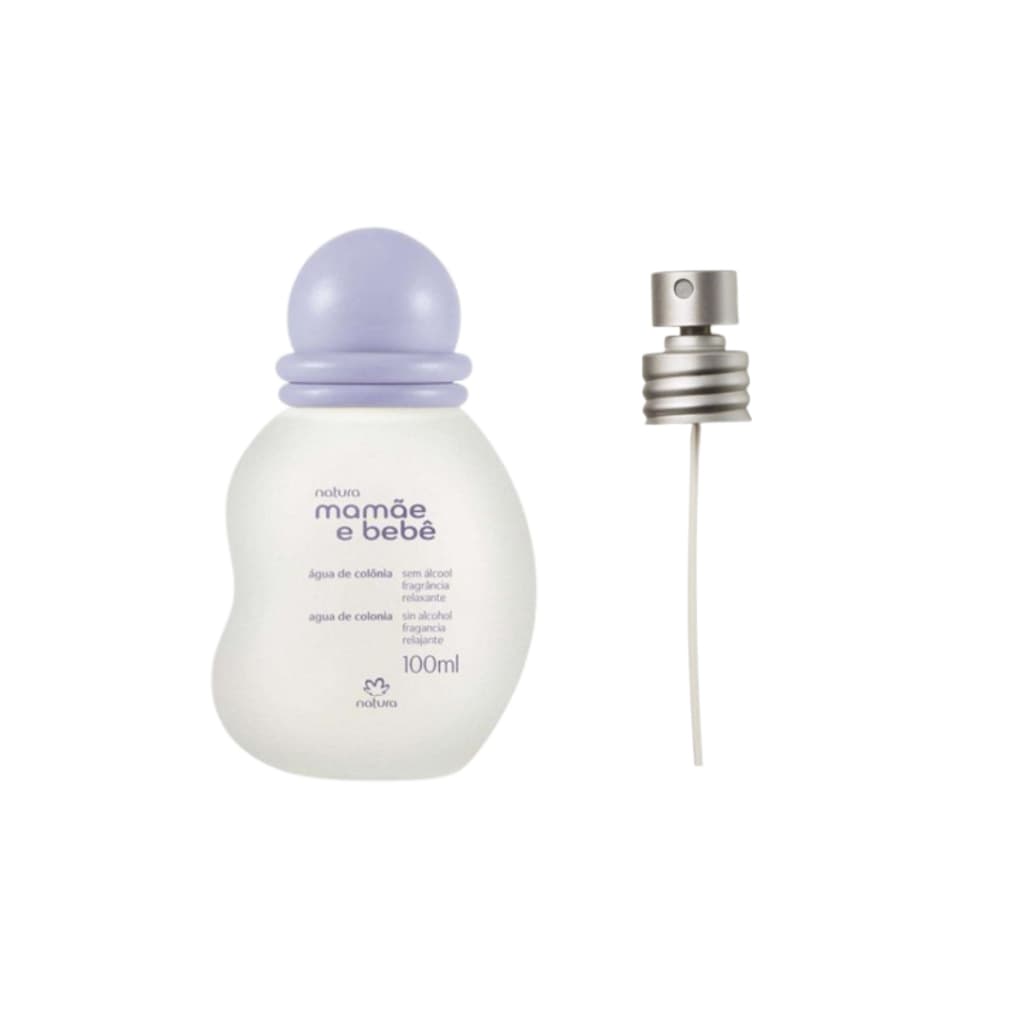 Kit Mamãe e Bebê  Relaxante Água de Colônia 100 ml + Valvula borrifadora