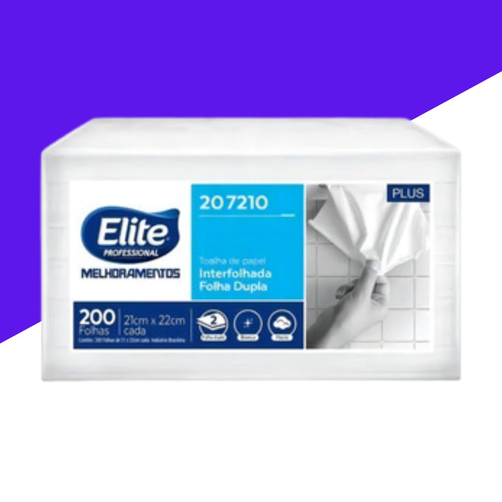 Papel Toalha Elite Interfolhado Folha Dupla 100% Celulose Elite Softys