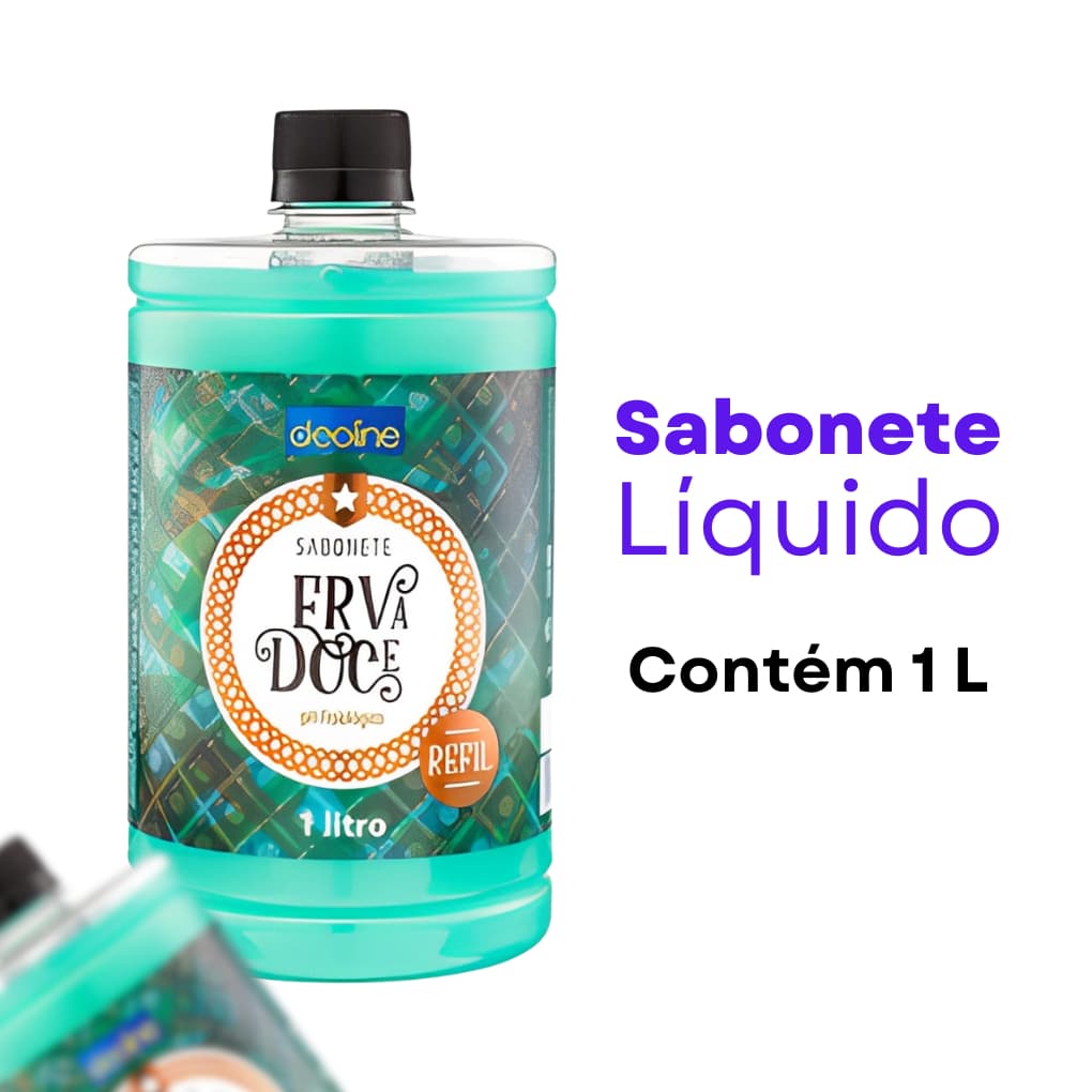 Sabonete Líquido Perolado Erva Doce Suave 1 Litro Premisse