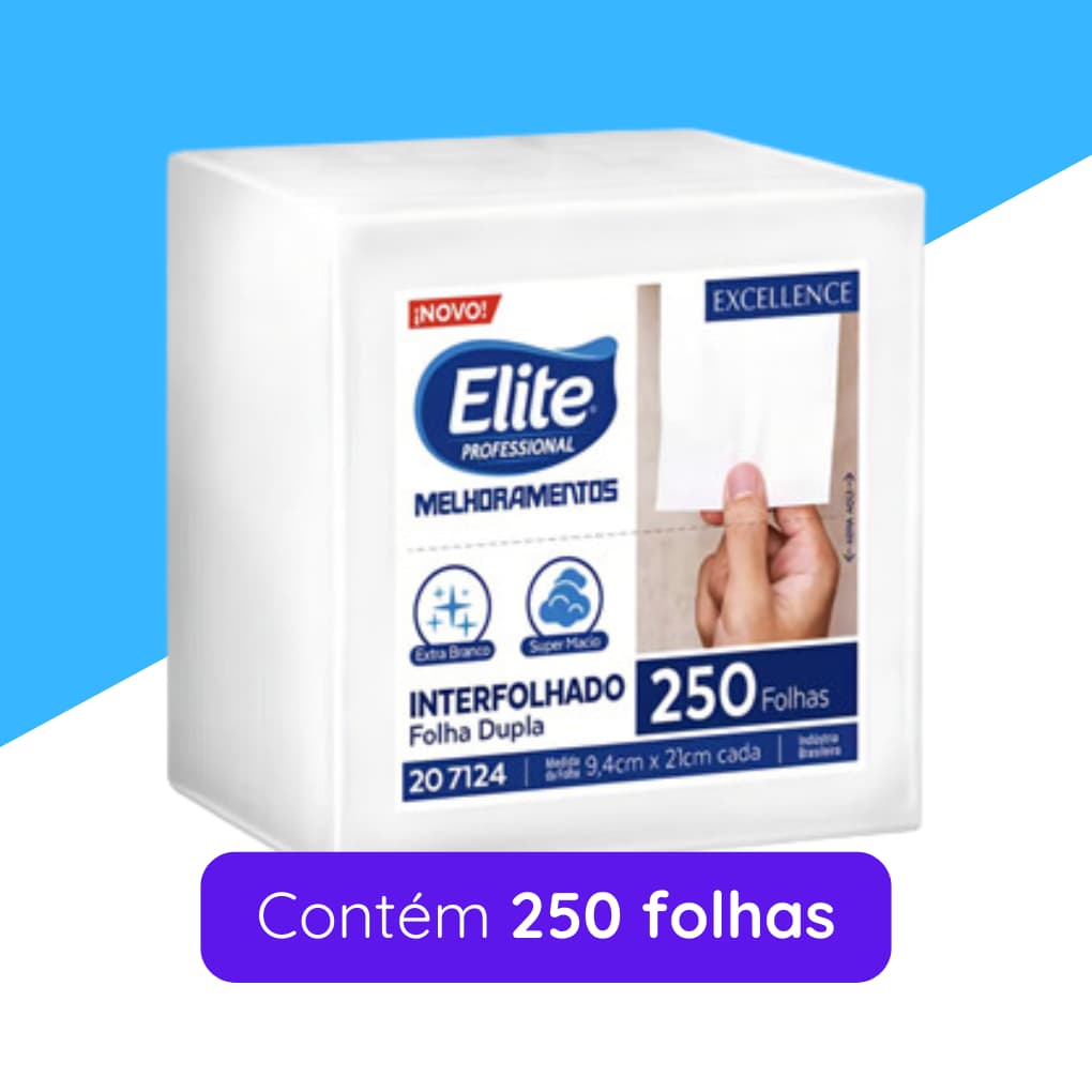 Papel Higiênico Refil Interfolhado Elite 250un Softys
