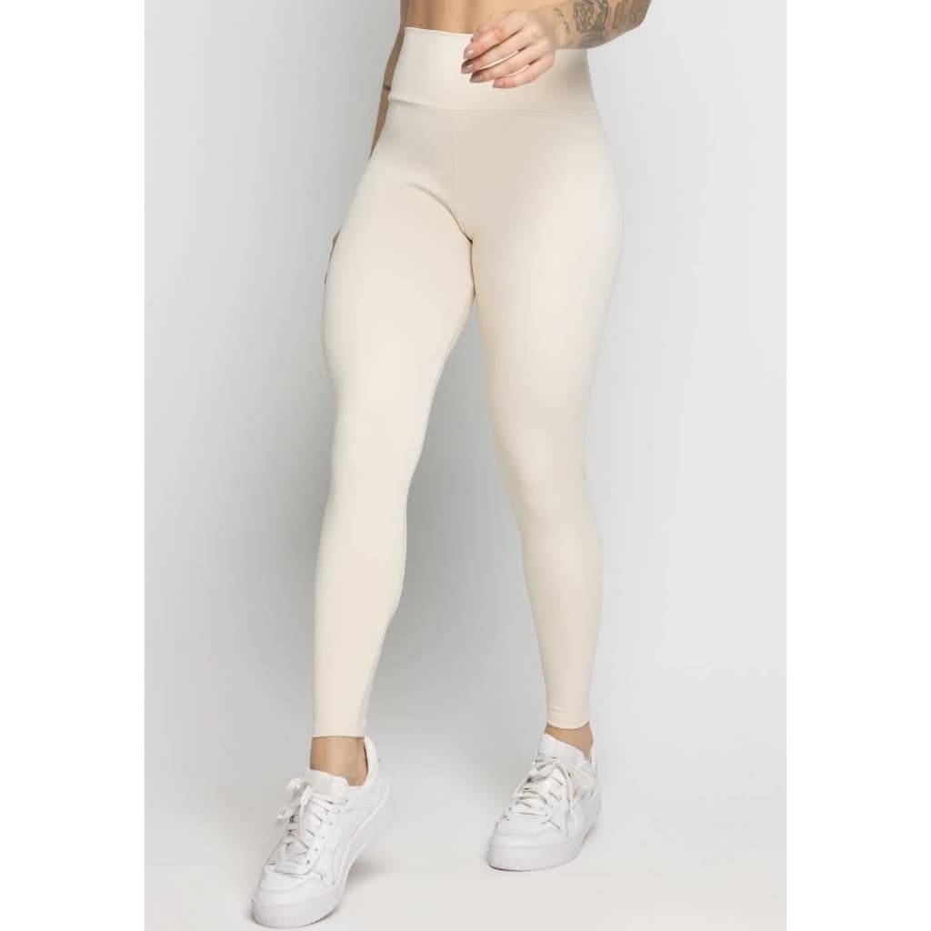 Legging Feminina Poliamida Academia Cintura Alta Blackout Leg Zero Transparencia