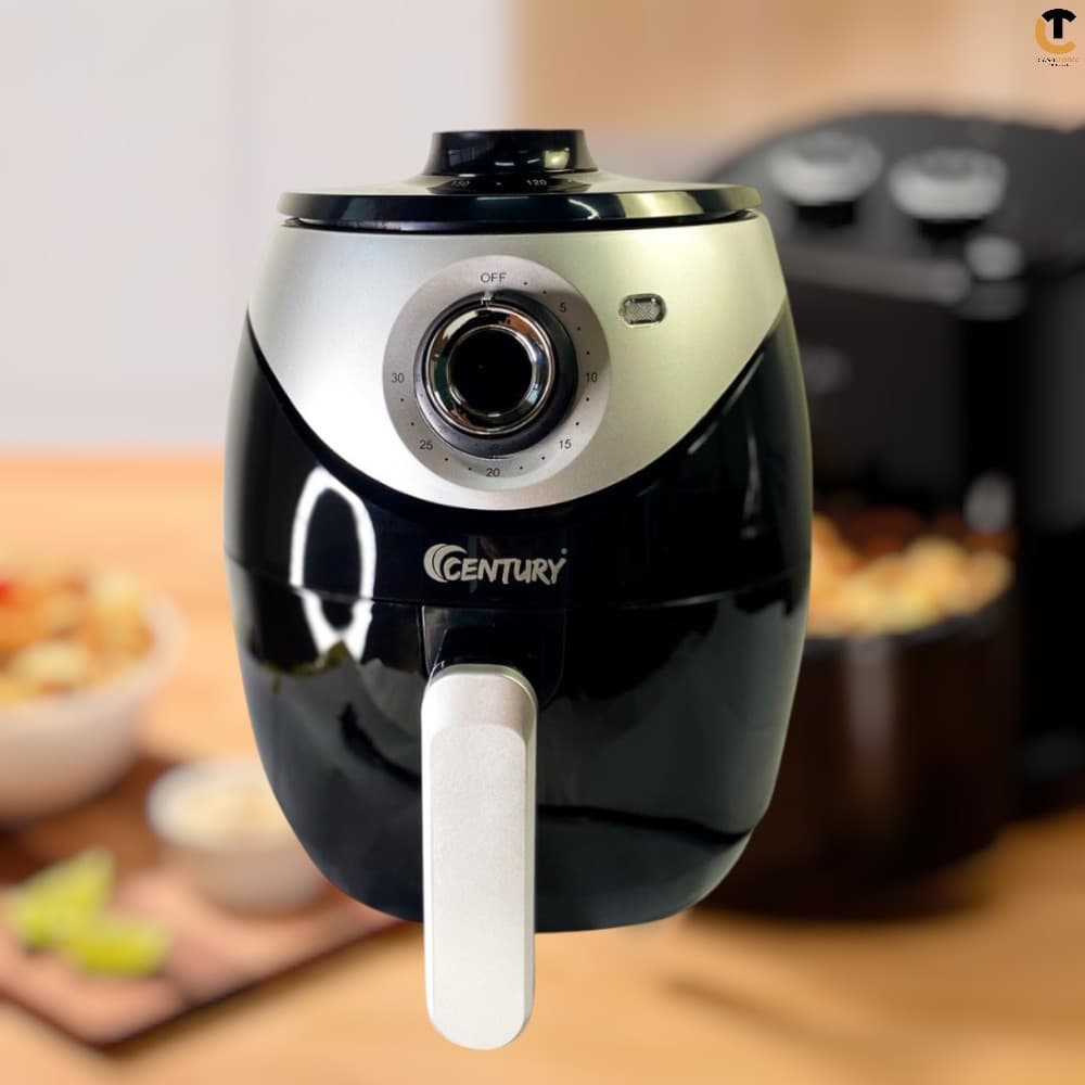 Fritadeira Elétrica 127V 220V Air Fryer Preto 3,8 Litros Com Timer Versatil Facil Pra Limpeza