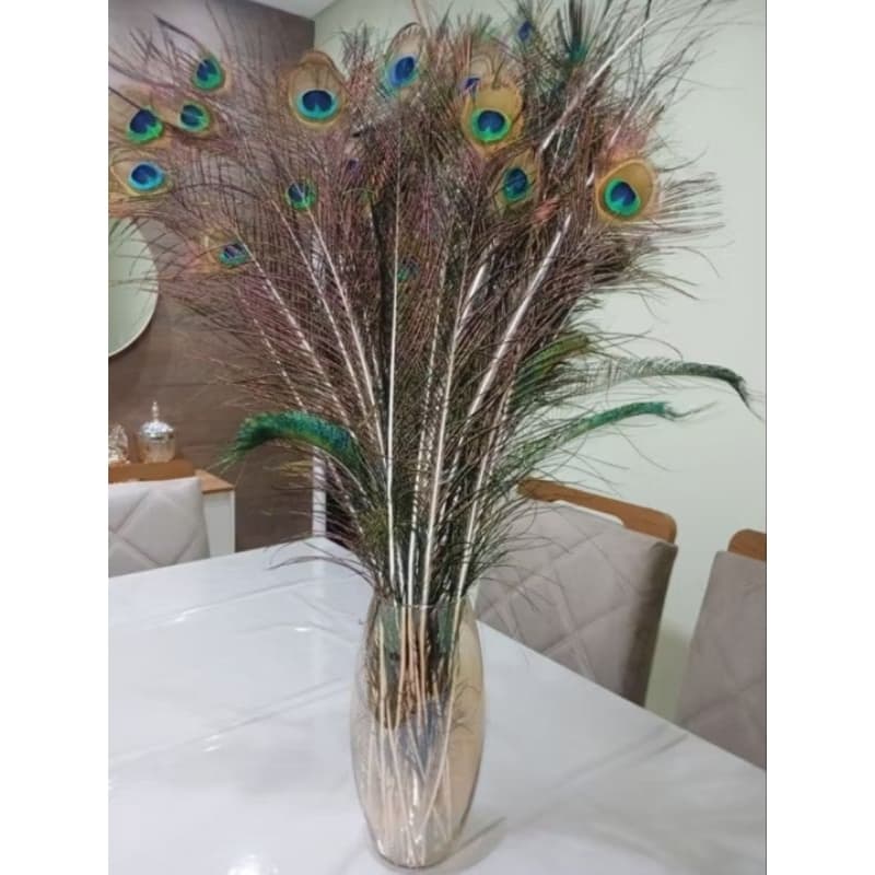 Vaso Boleado 30cm âmbar de Vidro para Flores e Decoração