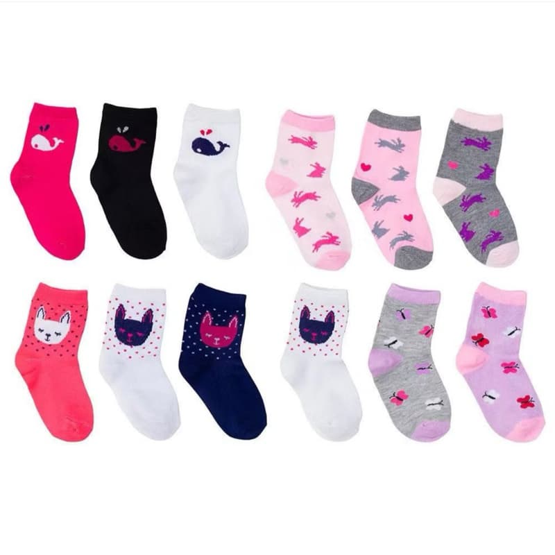 Meia Infantil Menina Feminina Kit 24 Pares