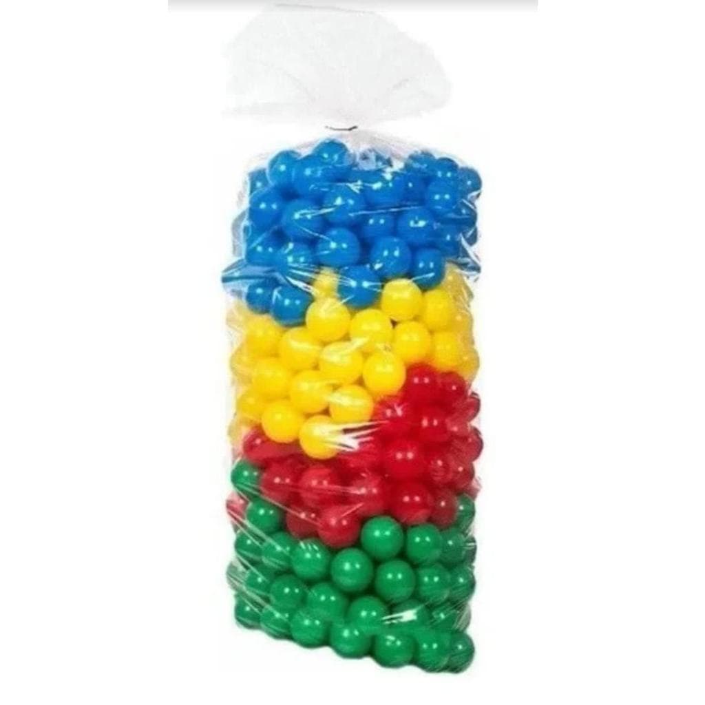 Pacote Com 200 Bolinhas De Piscina 76mm Coloridas Resistente