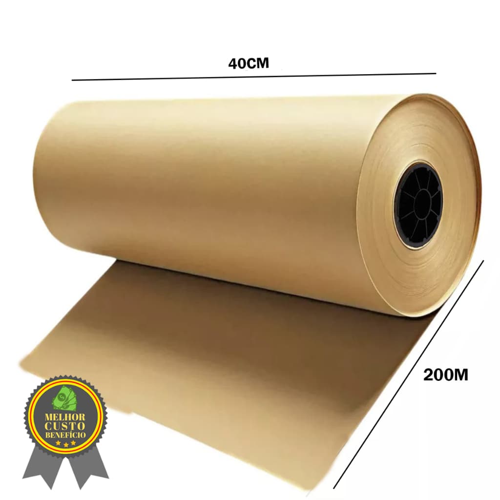 Papel Semi Kraft 7KG  40cm Envelopamento Pintura Rolo de Embalagem Embrulho Papel Pardo