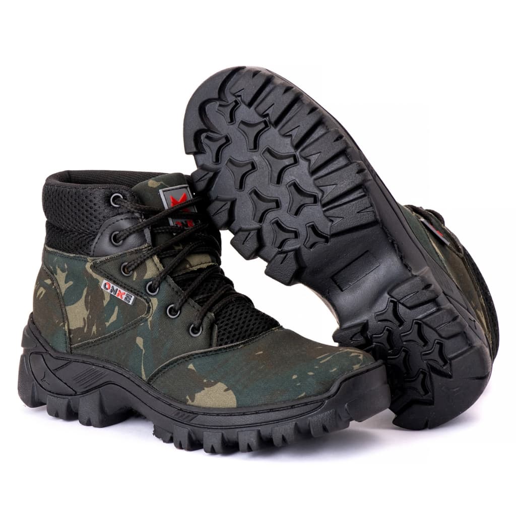 COTURNO MASCULINO MOTOCICLISTA NAS CORES CAMUFLADO  COM VERDE E PRETO EXELENTE QUALIDADE E CONFORTO