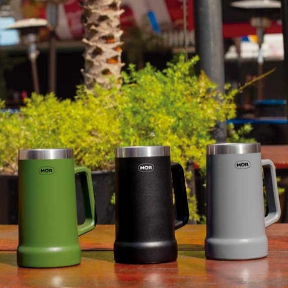 Caneca térmica para chopp ou cerveja 500 ml em cores sortidas MOR