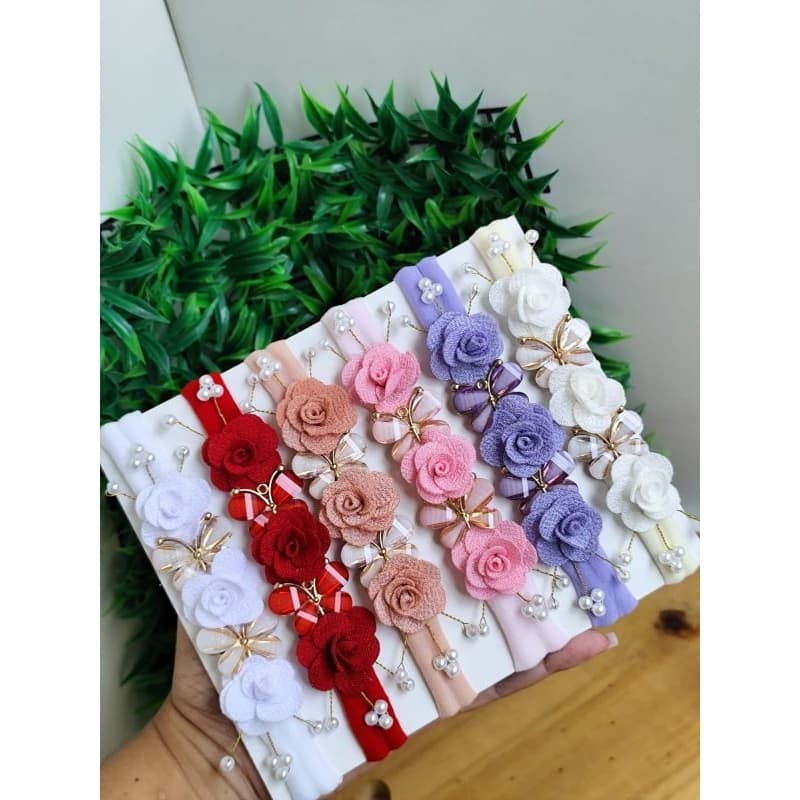 Faixinhas de luxo para bebes,faixinhas na meia de seda