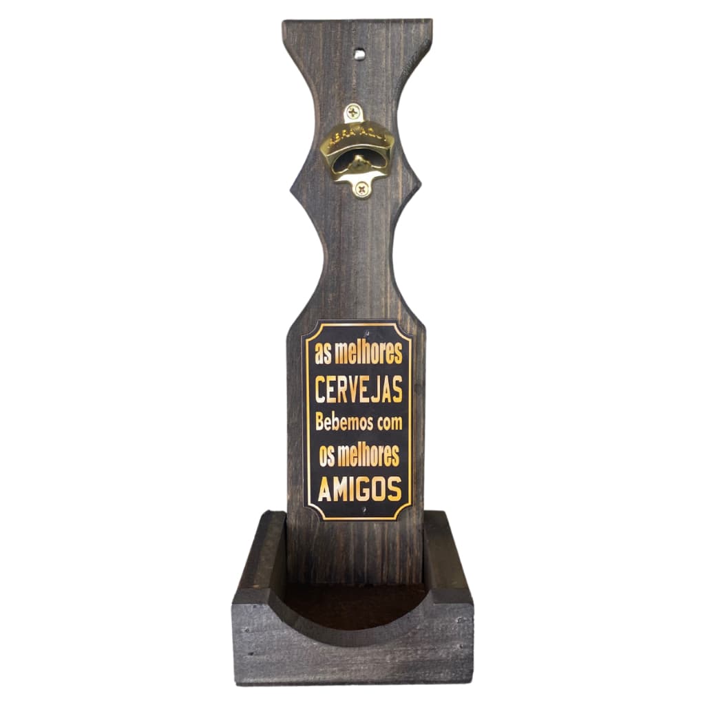 Abridor De Garrafas De Parede Rústico Cantinho Do Churrasco Cerveja Área Gourmet