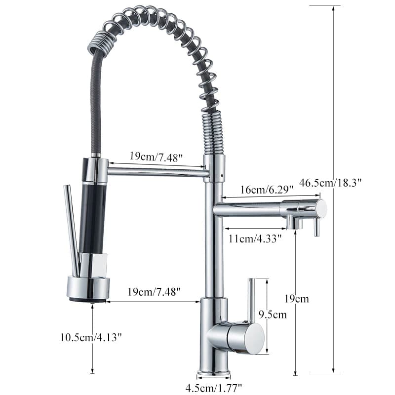 Torneira Cozinha Gourmet Monocomando Com Spray Extensor Torneira Gourmet Flexível Cozinha cuba Inox