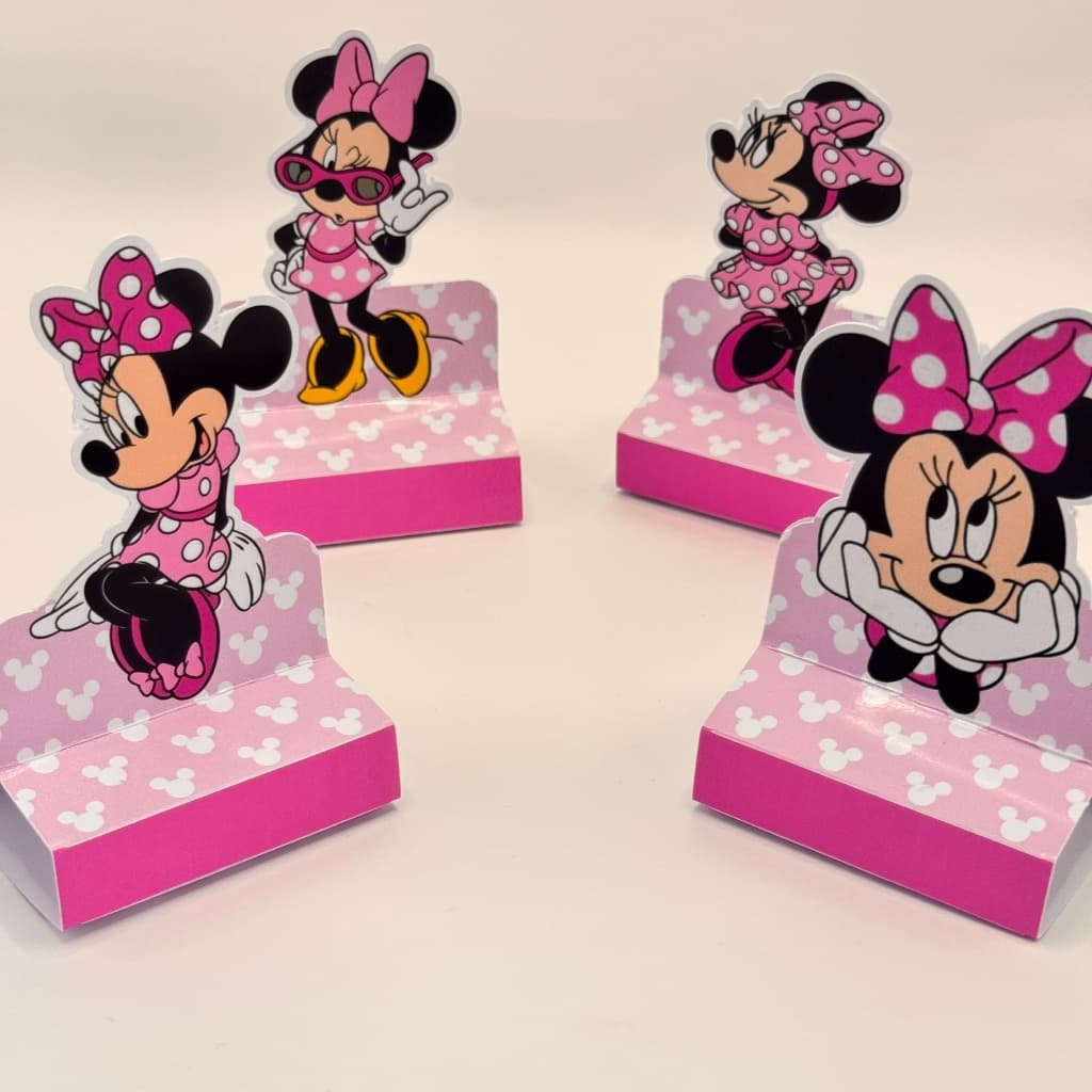 20 porta bis, lembrancinha de aniversário, porta doces, SEM NOME minnie rosa