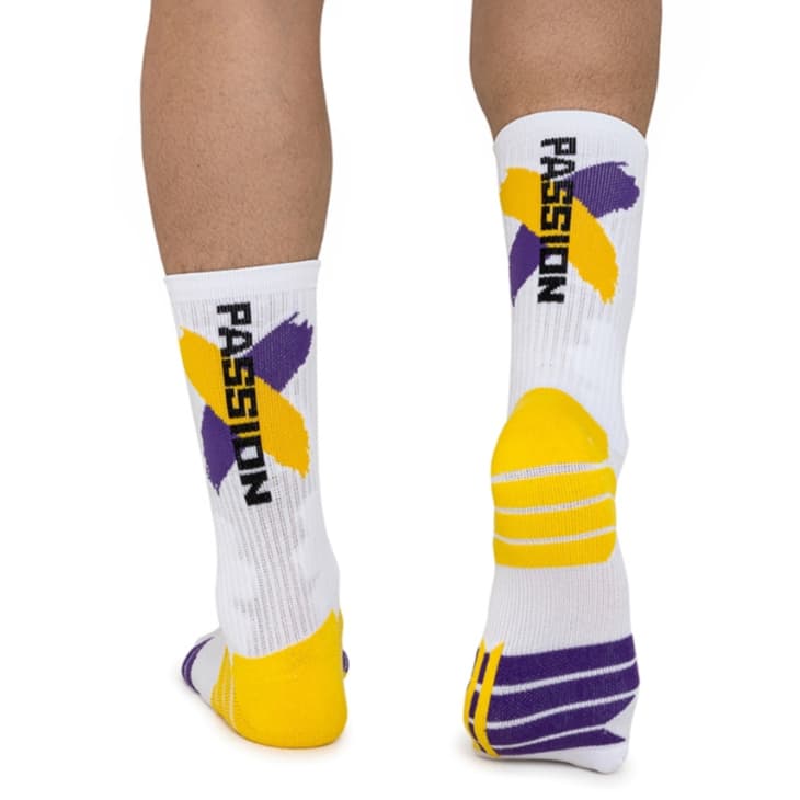 Meia Cano Alto Compressão Antiderrapante Masculina Feminina Esportiva Basquete Futebol Corrida