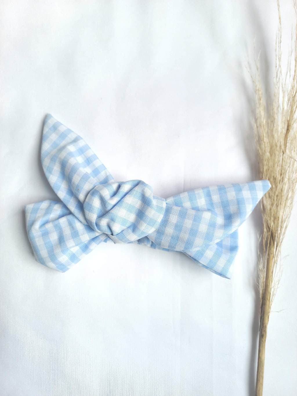 Faixa para menina Turbante Laço para Bebê 100% algodão, maternidade, kids xadrez