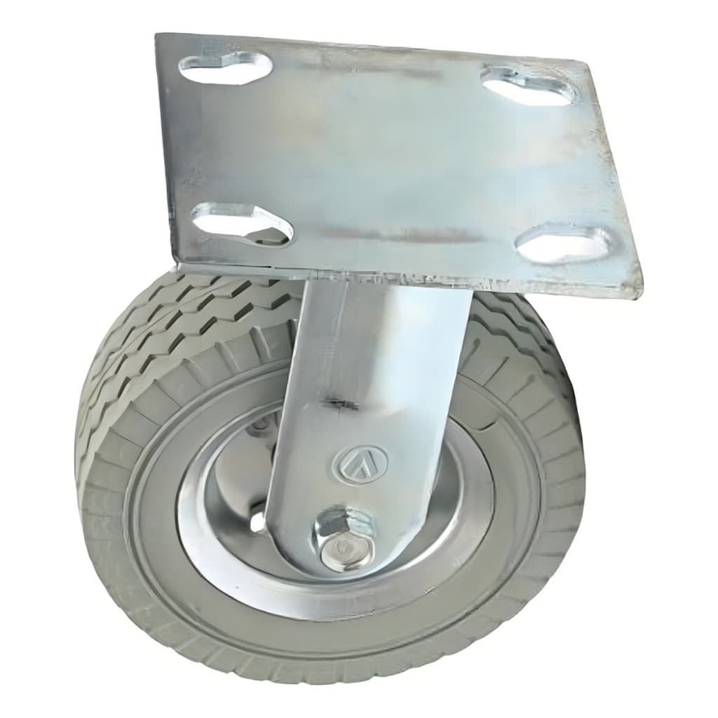 Rodizio Fixo Roda PU 6 x 2 Maciça Rolamento Eixo 5/8
