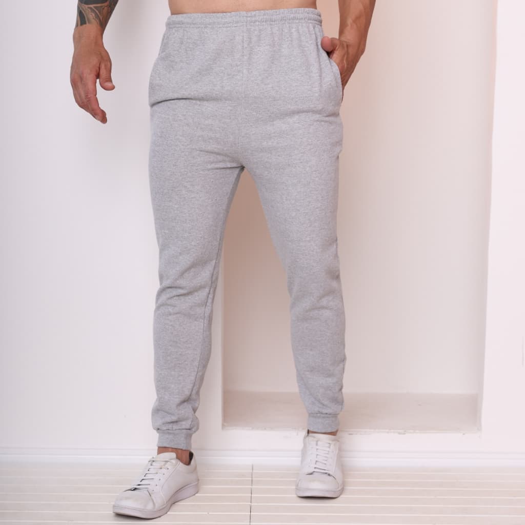 Calça Moletom Flanelado Algodao Jogger Academia ,Caminhada e Casual Muito Confortável Inverno Unisex