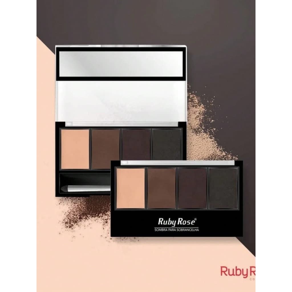 Paleta De Sombra Para Sobrancelha Ruby Rose - Trio De Sombra