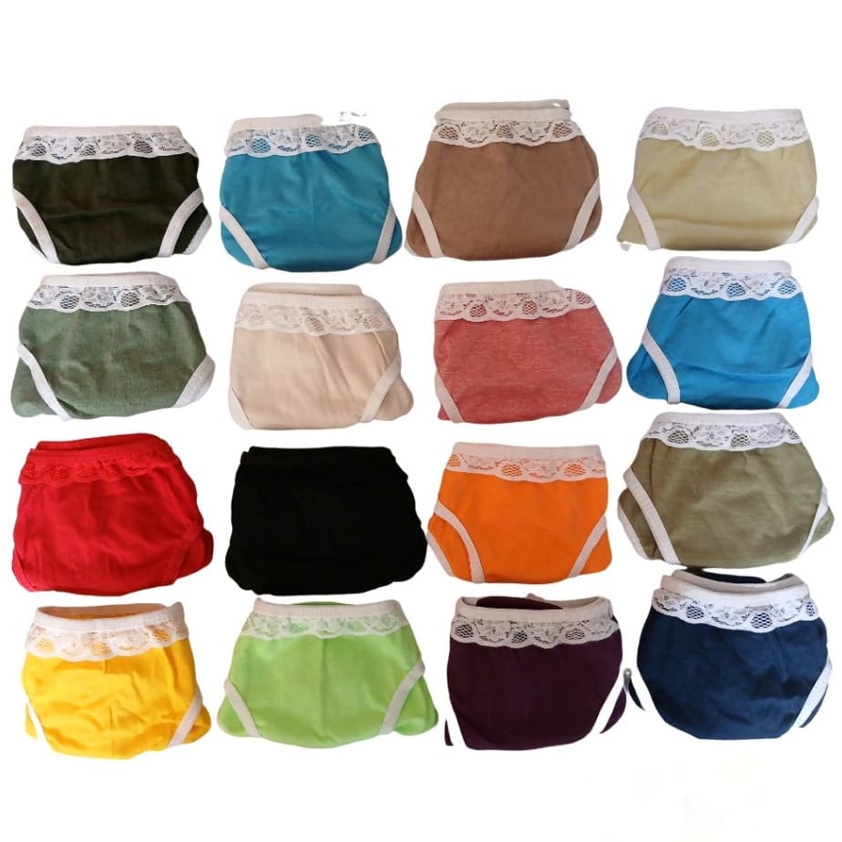 Kit 5 Calcinhas Tanga Adulto Cores Variadas