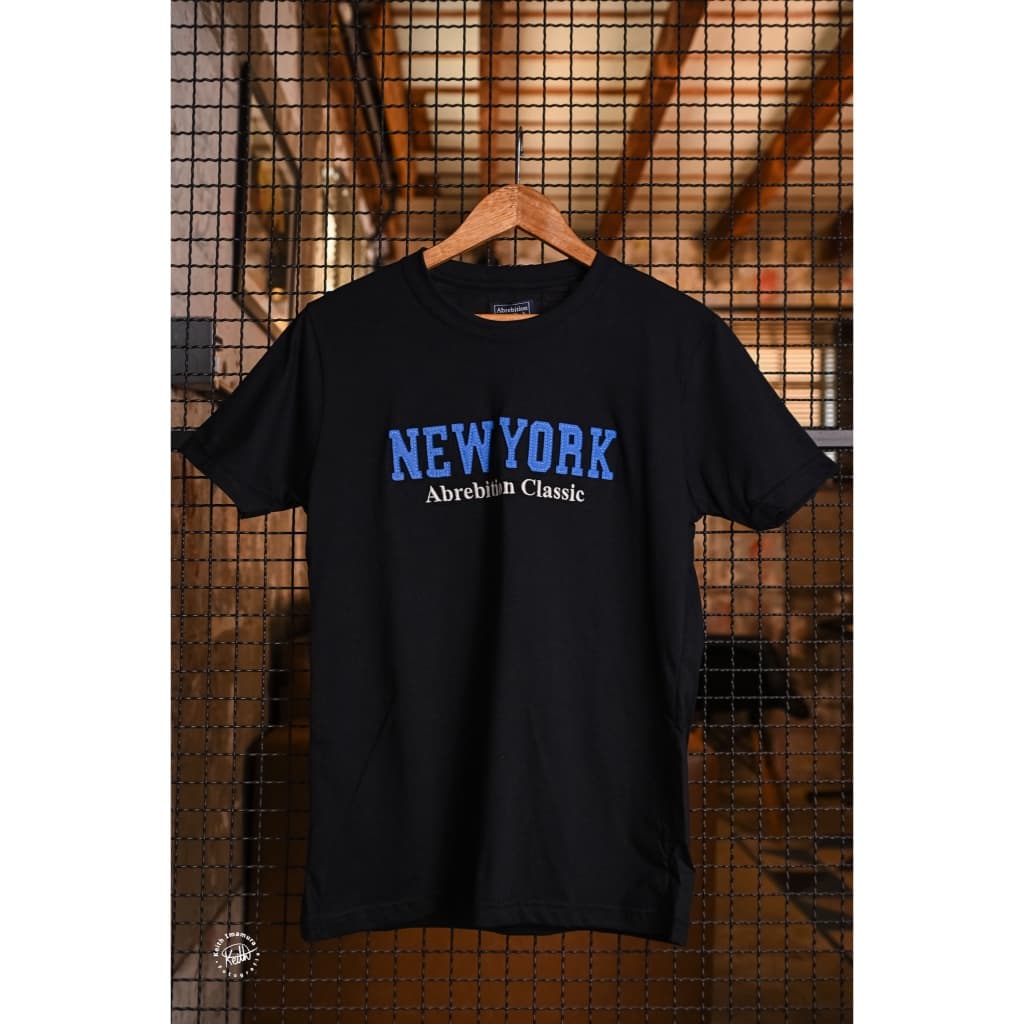 Camiseta Masculina New York - Malha 30.1 Penteado - 100% Algodão