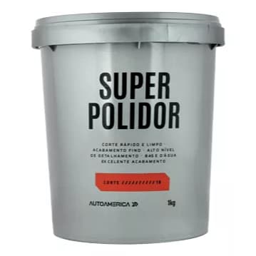 Super Polidor Massa De Polir Base De Água 1kg Autoamerica