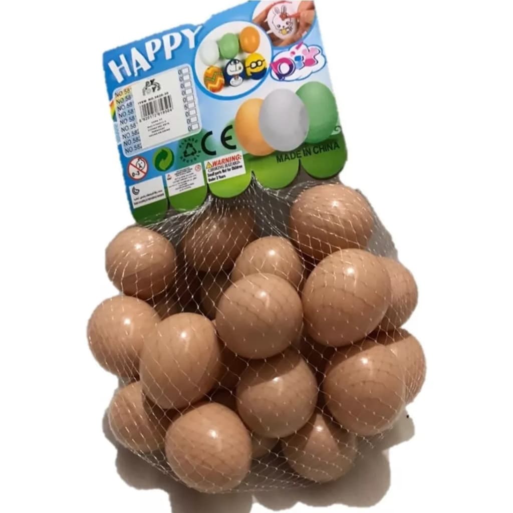 Kit Ovos Falsos Brincadeira Plástico Para Indez Galinha Cor Colorido