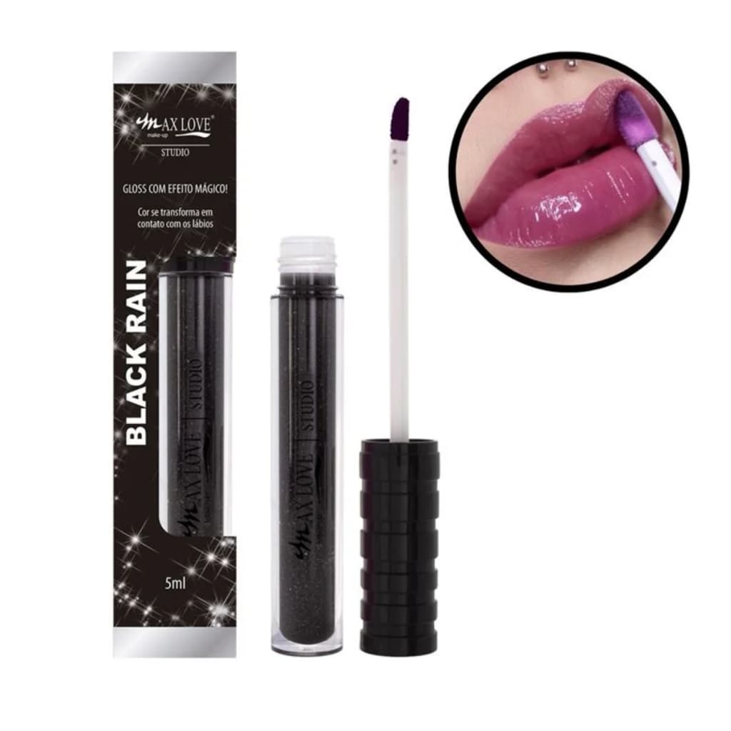 Gloss Black Rain Max Love - Brilho Intenso e Hidratação ENVIO IMEDIATO