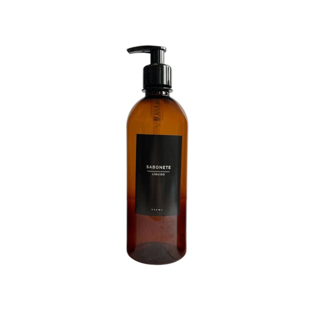 Frasco Sabonete Liquido Banheiro Pump Minimalista Lavabo 500ml