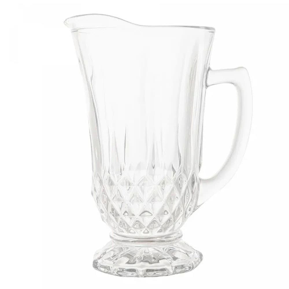 Jarra de Vidro Diamante 1,25L Lyor Jarra de água Sucos Mesa posta